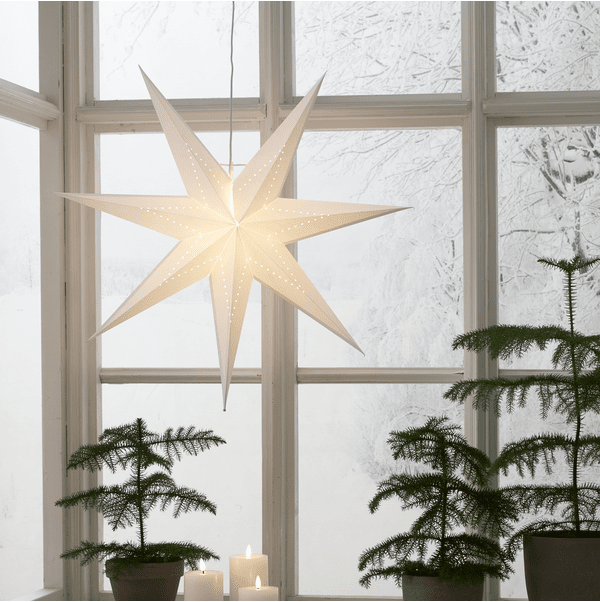 Lysa Ø70 Weiß Von Star Trading - Ideal zur Dekoration in der Weihnachts- und Adventszeit.
