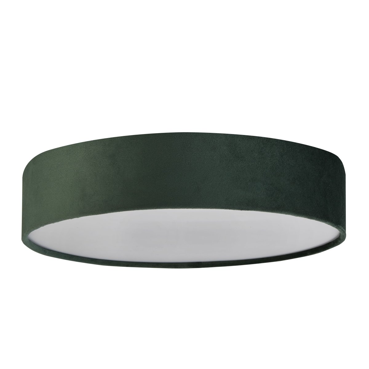 Drum Ø50 Grün deckenleuchte Von Searchlight - Mit drei Lichtquellen und einem Opaldiffusor sorgt es für eine moderne und stilvolle Atmosphäre im Raum.