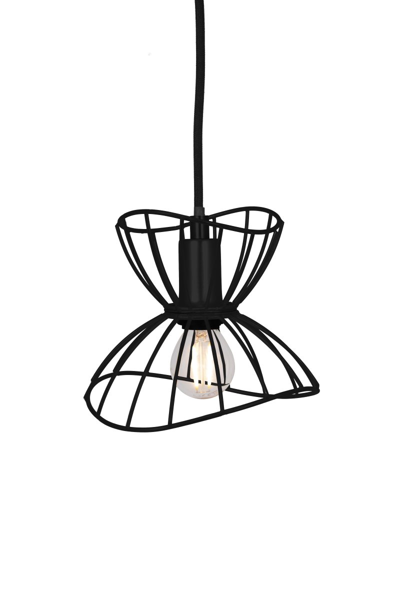 Ray Ø16 Schwarz fensterlampe Von Globen Lighting - Die Leuchte wird mit einem 350 cm langen Textilkabel mit Schalter und Stecker geliefert.