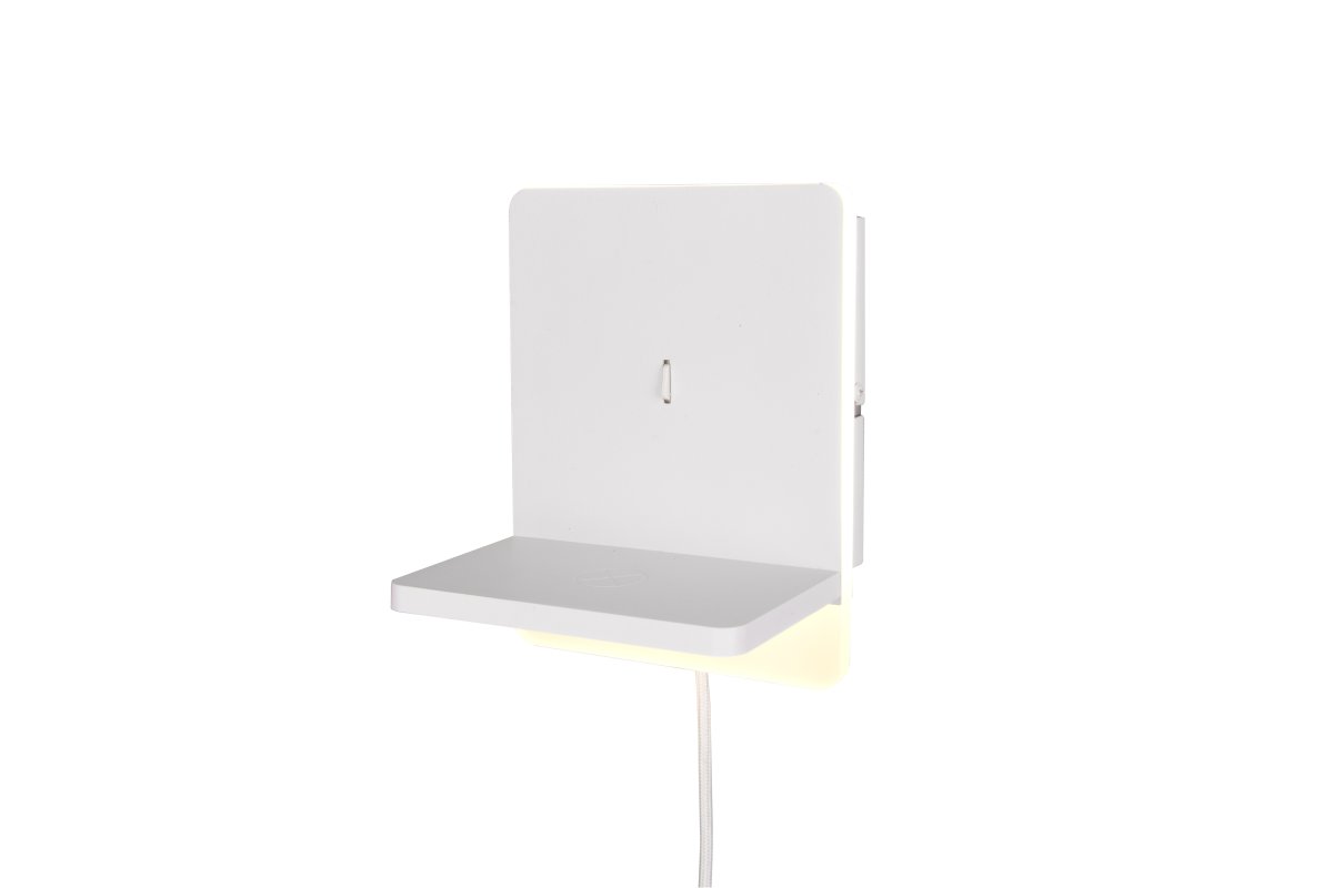 Fairfield 20cm Weiß wandlampe Von Trio Lighting - Die FLEXconnect-Funktion ermöglicht sowohl eine Festinstallation als auch die Installation mit Kabel und Wandstecker.