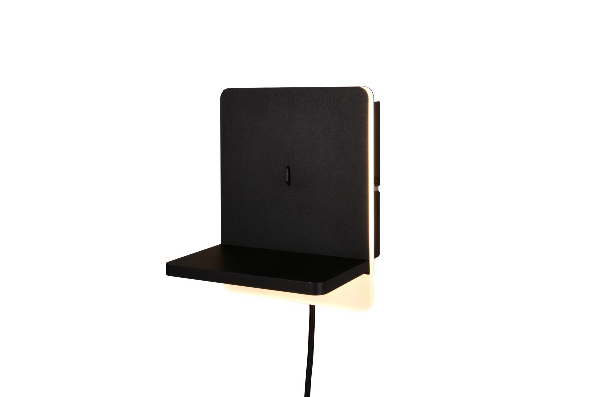 Fairfield 20cm Schwarz wandlampe Von Trio Lighting - Die FLEXconnect-Funktion erm&ouml;glicht sowohl eine Festinstallation als auch die Installation mit Kabel und Wandstecker.