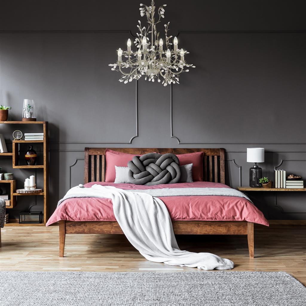 Alamandite Ø74 Cremeweiß hängelampe Von Searchlight - Almandite ist ein wundersch&ouml;ner Kristallkronleuchter in Cremewei&szlig; mit goldenen Details, der im Schlafzimmer, Wohnzimmer, Esszimmer oder Flur ein echtes Schmuckst&uuml;ck sein wird.