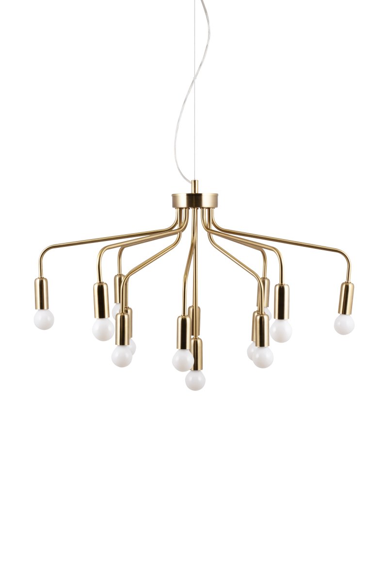 Roots Ø70 Gebürstetes Messing hängelampe Von Globen Lighting - Roots &auml;r en elegant och tidl&ouml;s pendel tillverkad av metall med en borstad m&auml;ssingfinish.