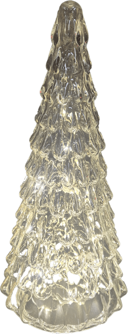 Fichte 30cm Transparent Von Pixie Design - Der formsch&ouml;ne Tannenbaum verf&uuml;gt &uuml;ber eine integrierte Lichterkette mit 100 kleinen LEDs, die ein angenehmes, warmwei&szlig;es Licht verbreiten.