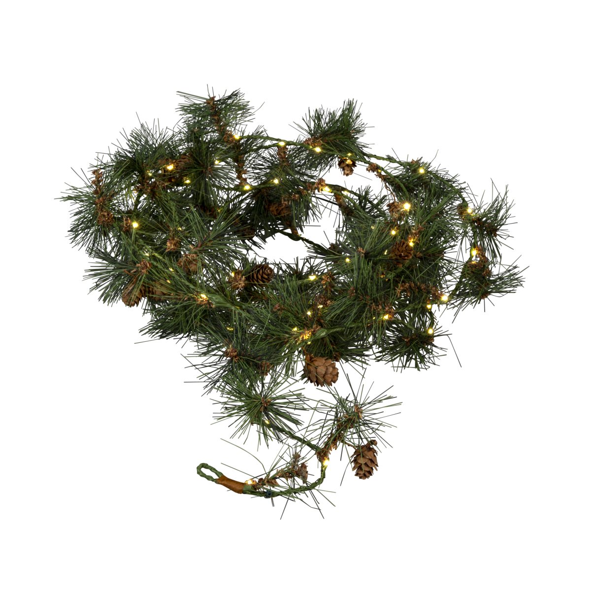 Girlande 6m Grün Von Konstsmide - Diese Girlande mit k&uuml;nstlichen Tannennadeln und kleinen Zapfen schafft eine warme und einladende Winteratmosph&auml;re.