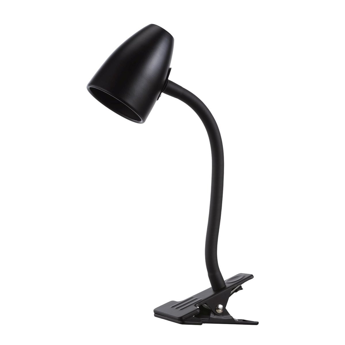 Moa flexi Schwarz klemmlampe Von Oriva - Diese elegante, schwarze Metall-Klemmleuchte bietet eine praktische und flexible Beleuchtungslösung für jeden Raum.