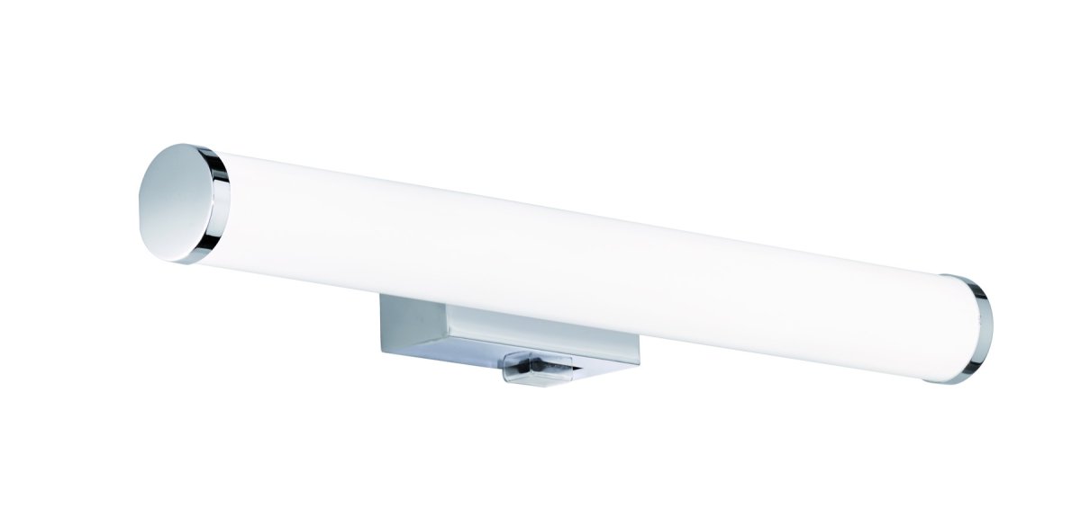 Mattimo 40cm Chrom badezimmerlampe Von Trio Lighting - Mit ihrem l&auml;nglichen Design und dem weichen, gleichm&auml;&szlig;igen Licht eignet sie sich mit 40,5 cm ideal f&uuml;r den Einsatz &uuml;ber dem Spiegel.