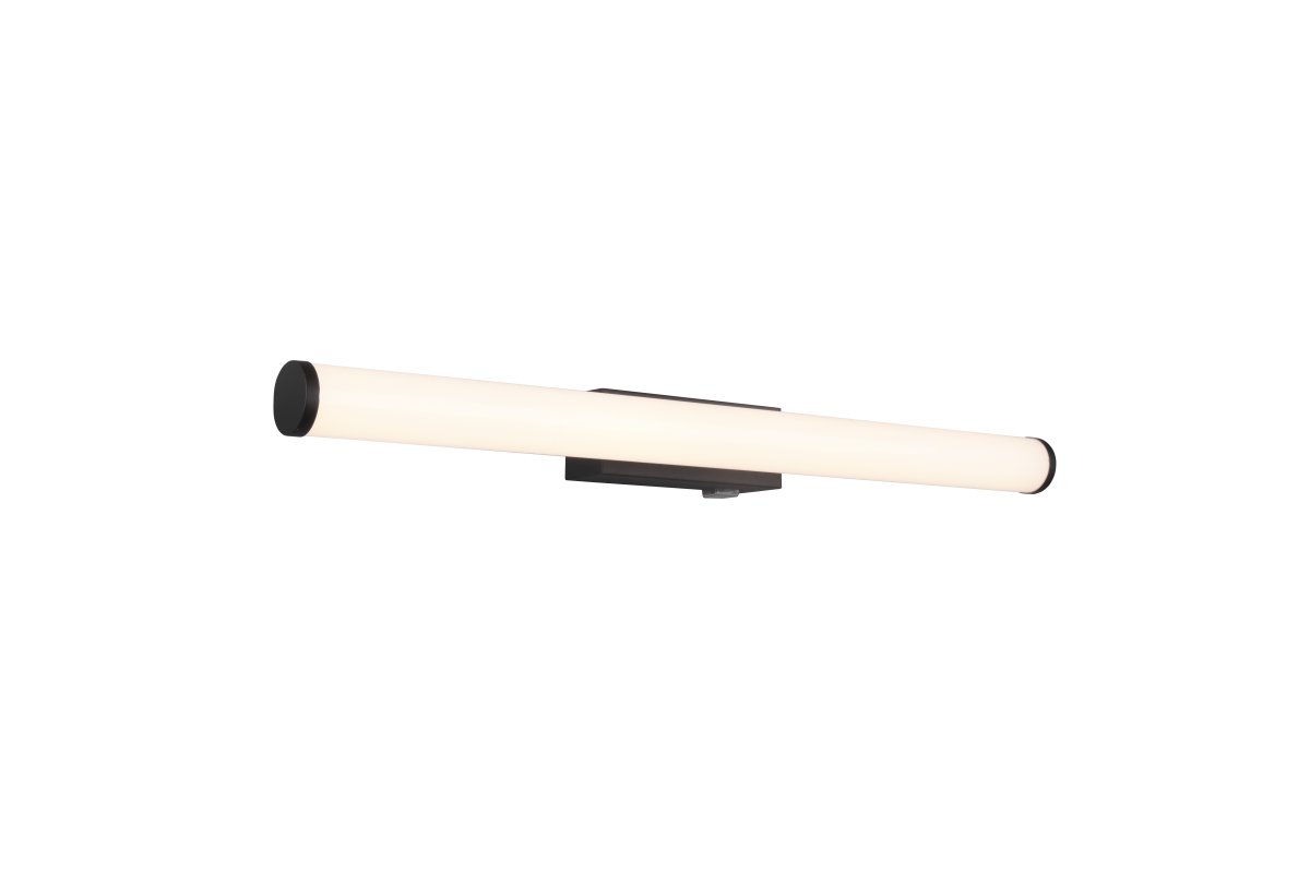 Mattimo 60cm Schwarz badezimmerlampe Von Trio Lighting - Mit ihrem länglichen Design und dem weichen, gleichmäßigen Licht eignet sie sich mit 60 cm ideal für den Einsatz über dem Spiegel.