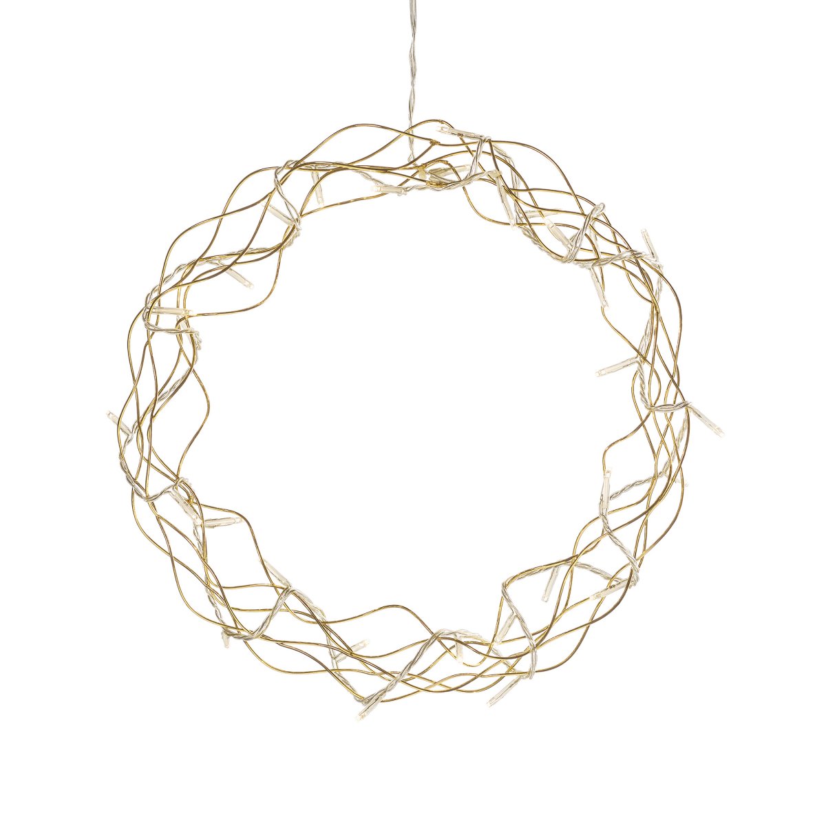 LED-Kranz Ø30 Gold Von Konstsmide - Die 32 kleinen LEDs strahlen ein gem&uuml;tliches, warmes Gelblicht aus und schaffen so eine behagliche Atmosph&auml;re.