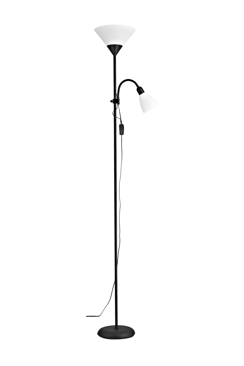 Zoombild von Vigo Schwarz stehlampe Von Aneta Lighting - Die Stehleuchte Vigo vereint auf praktische und stilvolle Weise die Vorteile von Steh- und Tischleuchte.