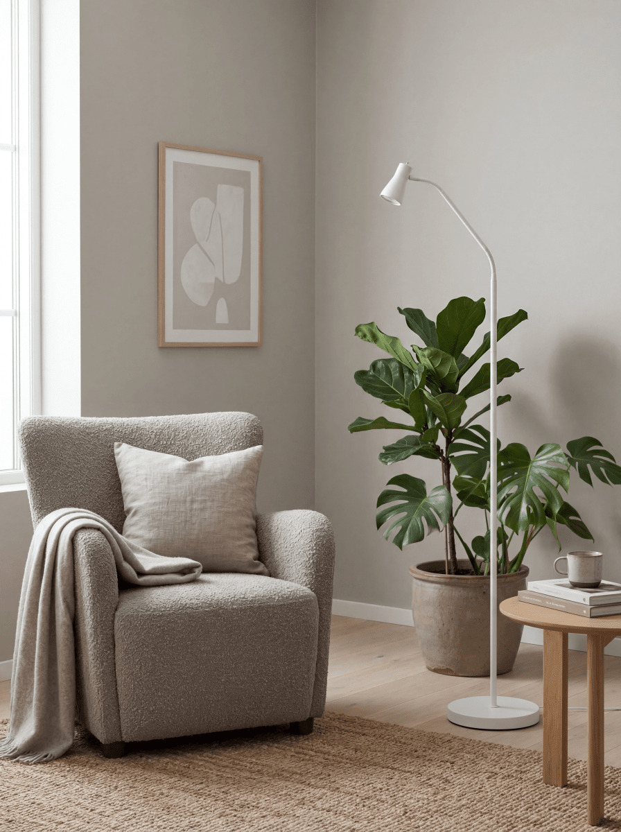 Boden Weiß stehlampe Von Aneta Lighting - Die Stehleuchte Boden besticht durch ihr stilvolles und funktionales Design und eignet sich perfekt als Leselampe neben dem Sofa oder dem Lieblingshocker.