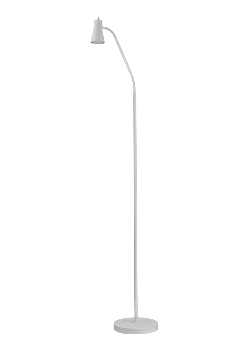 Boden Weiß stehlampe Von Aneta Lighting - Die Stehleuchte Boden besticht durch ihr stilvolles und funktionales Design und eignet sich perfekt als Leselampe neben dem Sofa oder dem Lieblingshocker.