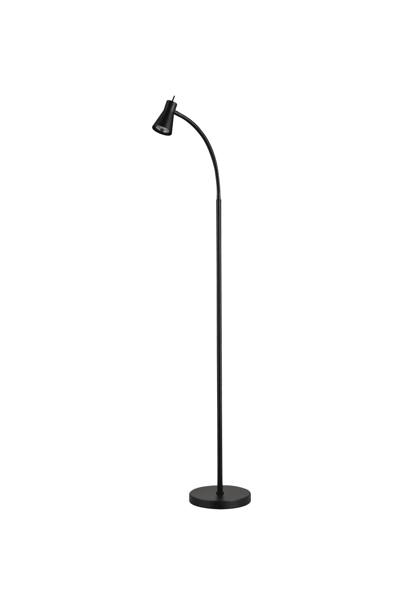 Zoombild von Boden Schwarz stehlampe Von Aneta Lighting - Die Stehleuchte Boden besticht durch ihr stilvolles und funktionales Design und eignet sich perfekt als Leselampe neben dem Sofa oder dem Lieblingshocker.