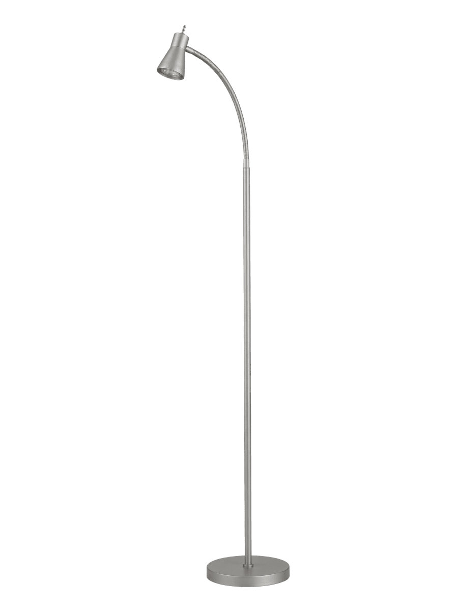 Zoombild von Boden Silber stehlampe Von Aneta Lighting - Die Stehleuchte Boden besticht durch ihr stilvolles und funktionales Design und eignet sich perfekt als Leselampe neben dem Sofa oder Lieblingssessel.