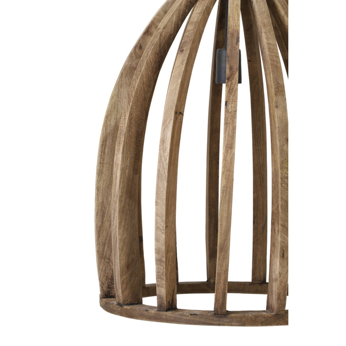 Haranka Ø47 Holz hängelampe Von Light & Living - Haranka ist eine rustikale Pendelleuchte aus wundersch&ouml;nem Mangoholz, die Ihrem Zuhause eine warme und nat&uuml;rliche Atmosph&auml;re verleiht.