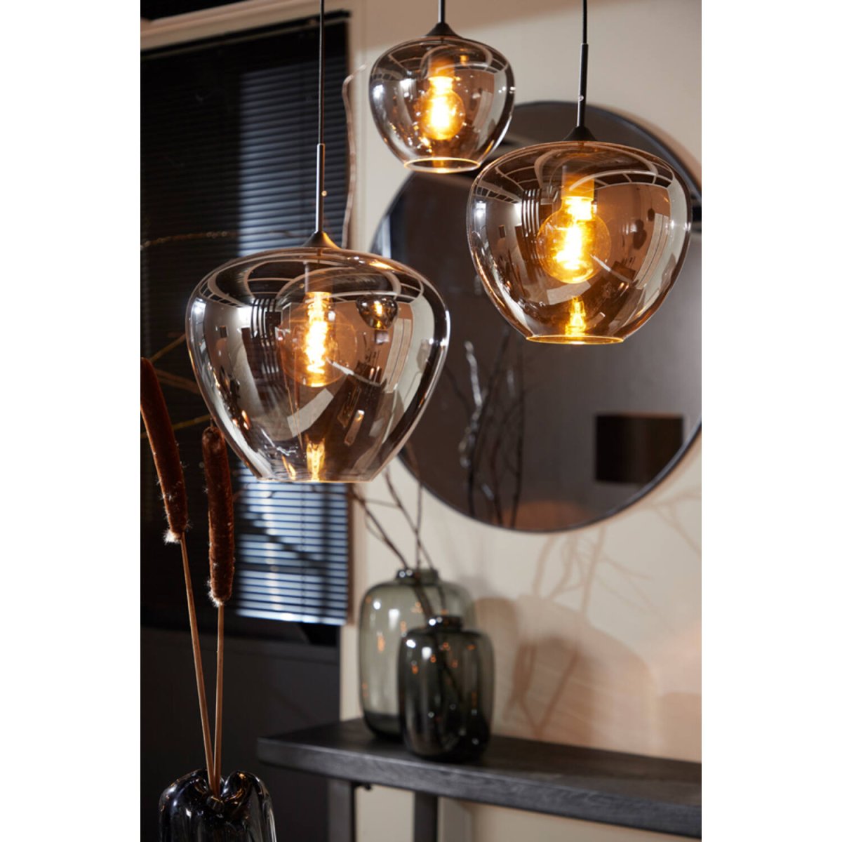 Mayson Ø40 Rauchfarben hängelampe Von Light & Living - Ideal für stimmungsvolle Beleuchtung im Wohnzimmer, Esszimmer oder Schlafzimmer.
