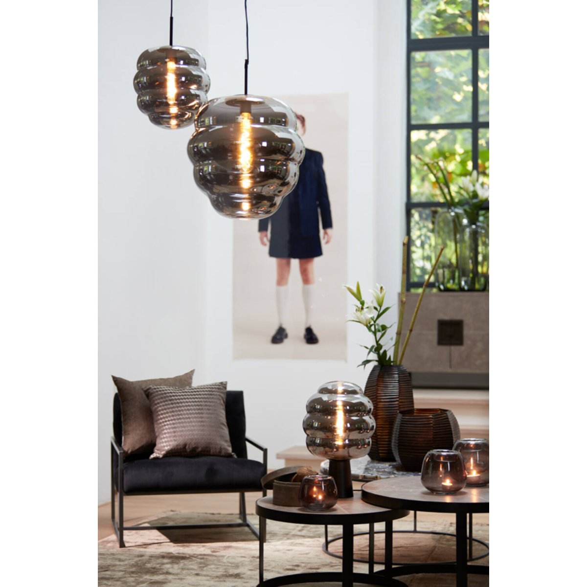 Misty Ø45 Rauchfarben hängelampe Von Light & Living - 