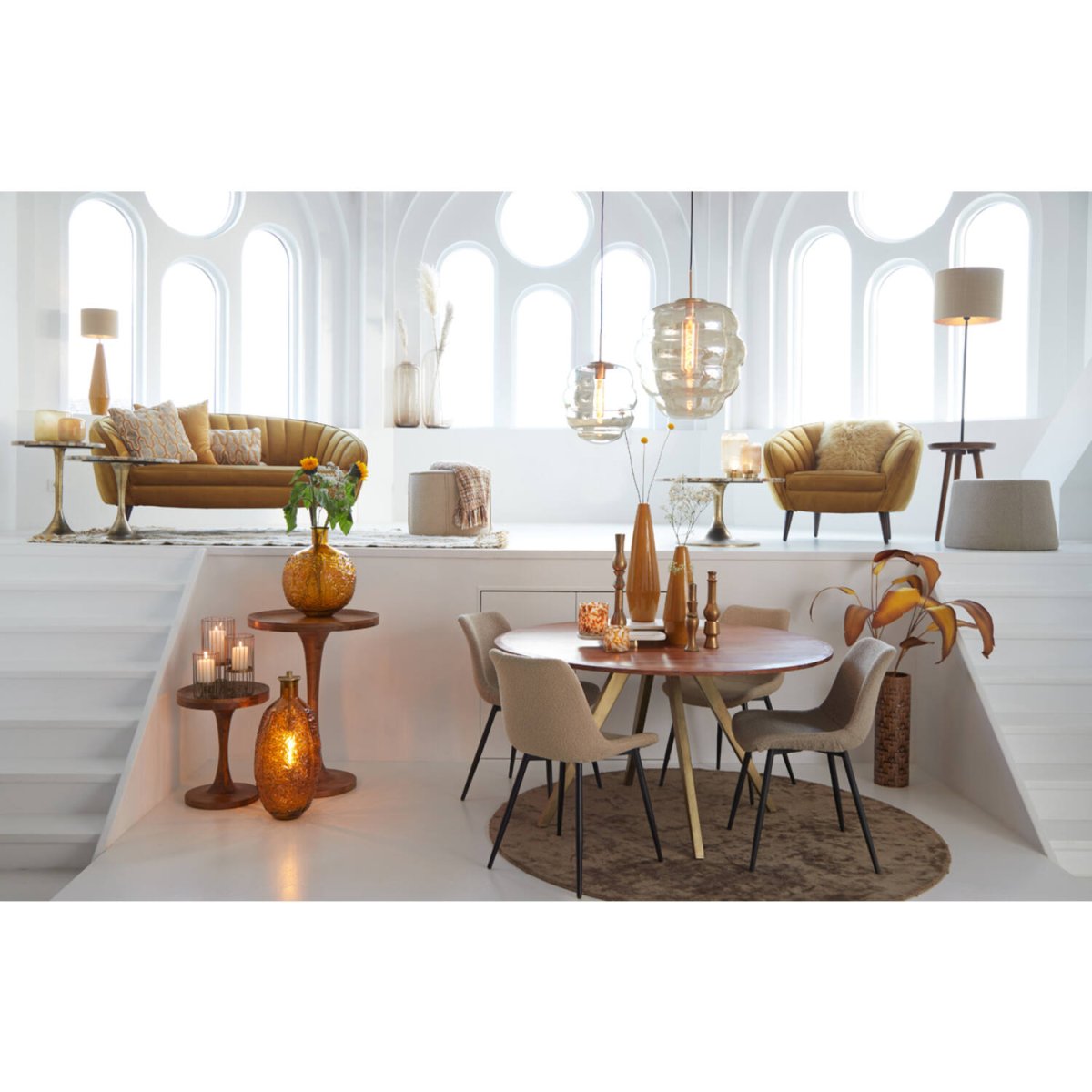 Misty Ø45 Bernstein hängelampe Von Light & Living - 