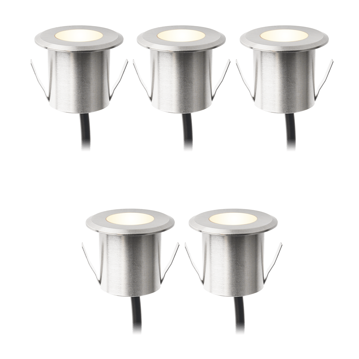 Dexter x5 Silber Von Lightson - Durch die robuste Konstruktion aus geb&uuml;rstetem Aluminium und die hohe IP-Schutzart (Dichtigkeit) f&uuml;hlt sich Dexter in der prallen Sommersonne ebenso wohl wie unter einer dicken Schneedecke.