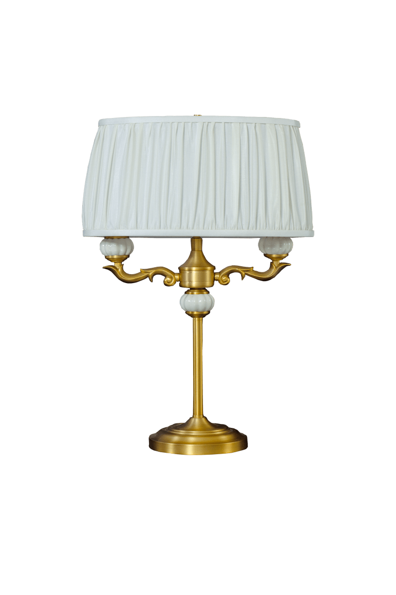 Toulouse 55cm Gold tischlampe Von Aneta Lighting - Die Tischleuchte Toulouse besticht durch ihr klassisches und elegantes Design mit dekorativen Details und einer edlen Goldoberfl&auml;che.