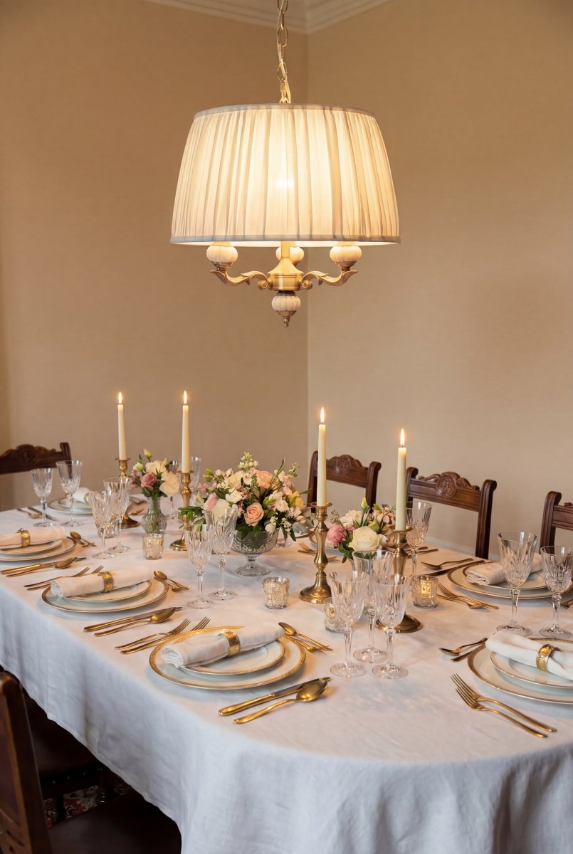 Toulouse Ø45 Gold hängelampe Von Aneta Lighting - Die dekorativen Details unterstreichen den klassischen Charakter und machen Toulouse zu einem wundersch&ouml;nen Blickfang, der sich perfekt &uuml;ber dem Esstisch oder im Wohnzimmer einf&uuml;gt.
