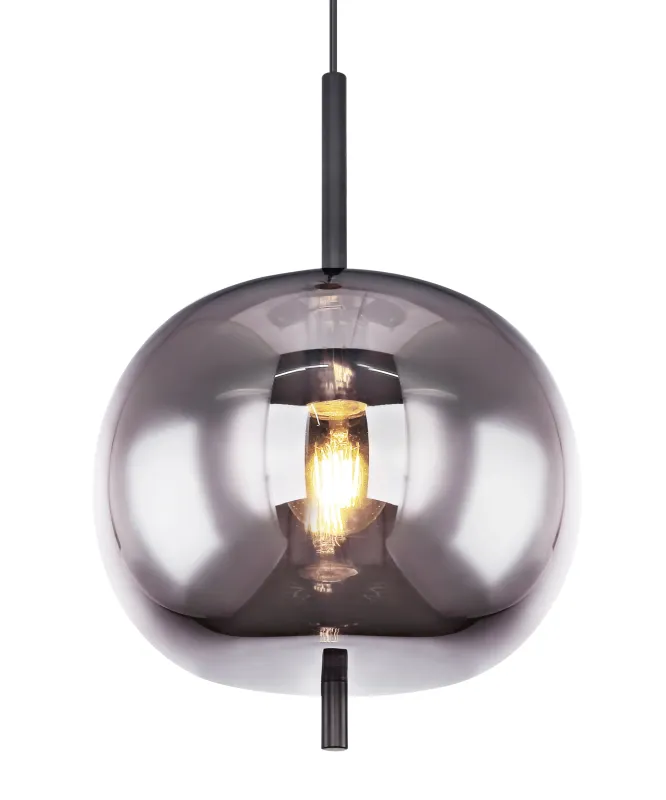 Blacky Ø30 Schwarz hängelampe Von Globo Lighting - Blacky &auml;r en stilren armatur som skapar en st&auml;mningsfull och elegant belysning i ditt hem,&nbsp;perfekt i vardagsrum eller matsal.