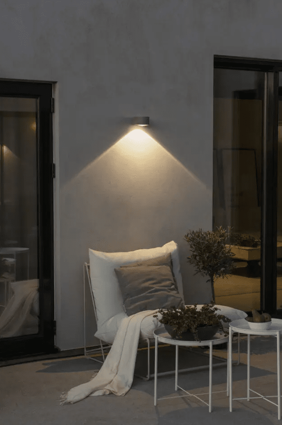 Gela 10cm Weiß außenlampe Von Konstsmide - 