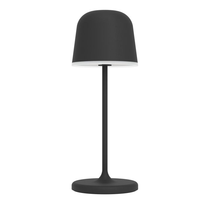 Mannera 20cm Schwarz tragbare Von Eglo - Das Aufladen erfolgt ganz einfach &uuml;ber das mitgelieferte USB-Kabel und l&auml;sst sich somit problemlos &uuml;berallhin mitnehmen &ndash; egal ob auf der Terrasse, im Garten oder beim Picknick.