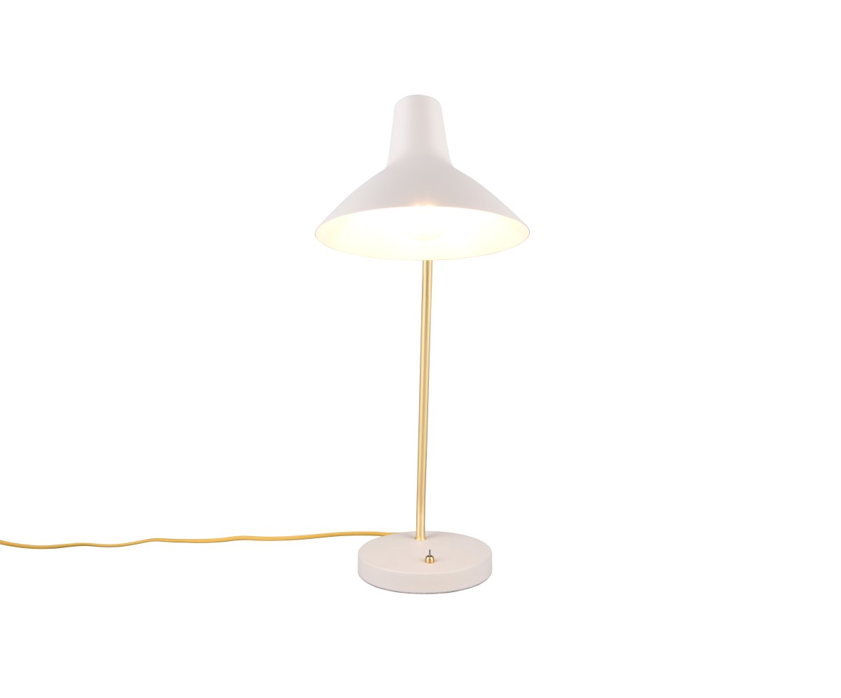 Traveller 54cm Grau schreibtischlampe Von Trio Lighting - Die Leuchte wird mit einem 1,5 m langen Kabel, Netzschalter und Stecker geliefert.