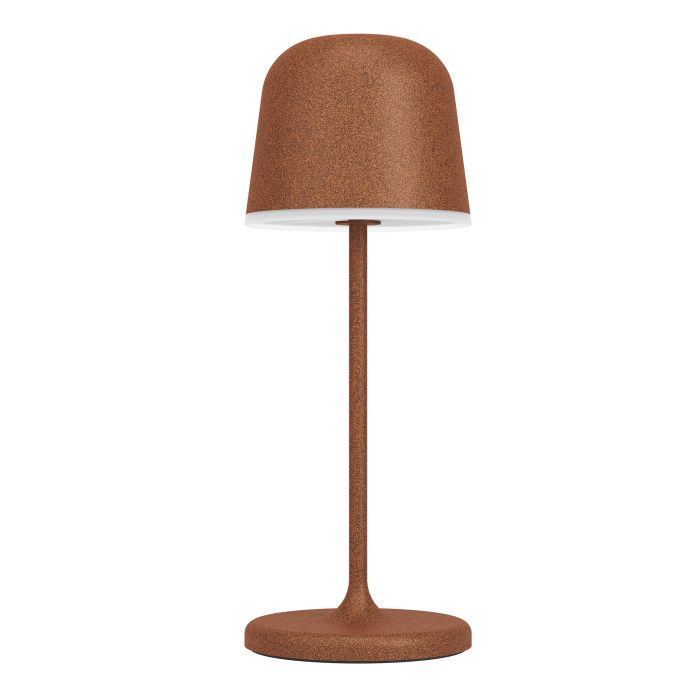Mannera 20cm Rostbraun tragbare Von Eglo - Das Aufladen erfolgt ganz einfach über das mitgelieferte USB-Kabel und lässt sich somit problemlos überallhin mitnehmen – egal ob auf der Terrasse, im Garten oder beim Picknick.
