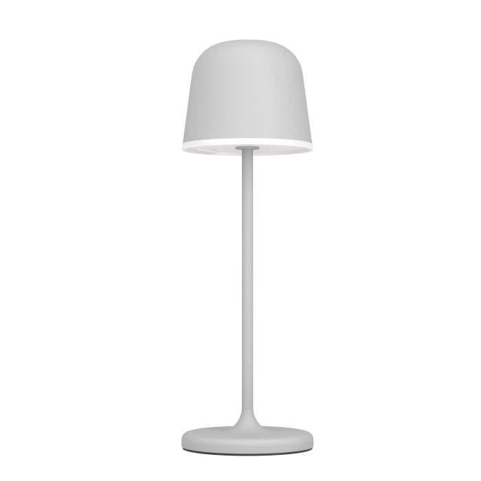 Mannera 34cm Grau tragbare Von Eglo - Das Aufladen erfolgt ganz einfach über das mitgelieferte USB-Kabel und lässt sich somit problemlos überallhin mitnehmen – egal ob auf der Terrasse, im Garten oder beim Picknick.