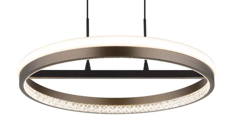 Della Ø40 Grau hängelampe Von Globo Lighting - Perfekt f&ouml;r vardagsrum och matsalar, d&auml;r den skapar en inbjudande atmosf&auml;r och en modern touch.