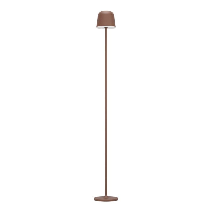 Mannera 140cm Rostbraun tragbare Von Eglo - Mannera ist eine wiederaufladbare Stehleuchte in Rostbraun und Weiß, die modernes Design mit praktischer Touch-Steuerung verbindet.