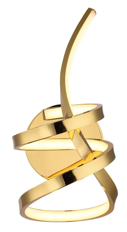 Iduna Ø35 Gold wandlampe Von Globo Lighting - Iduna &auml;r en v&auml;gglampa som f&ouml;renar elegant design med funktionell belysning och blir en stilfull detalj i varje rum.