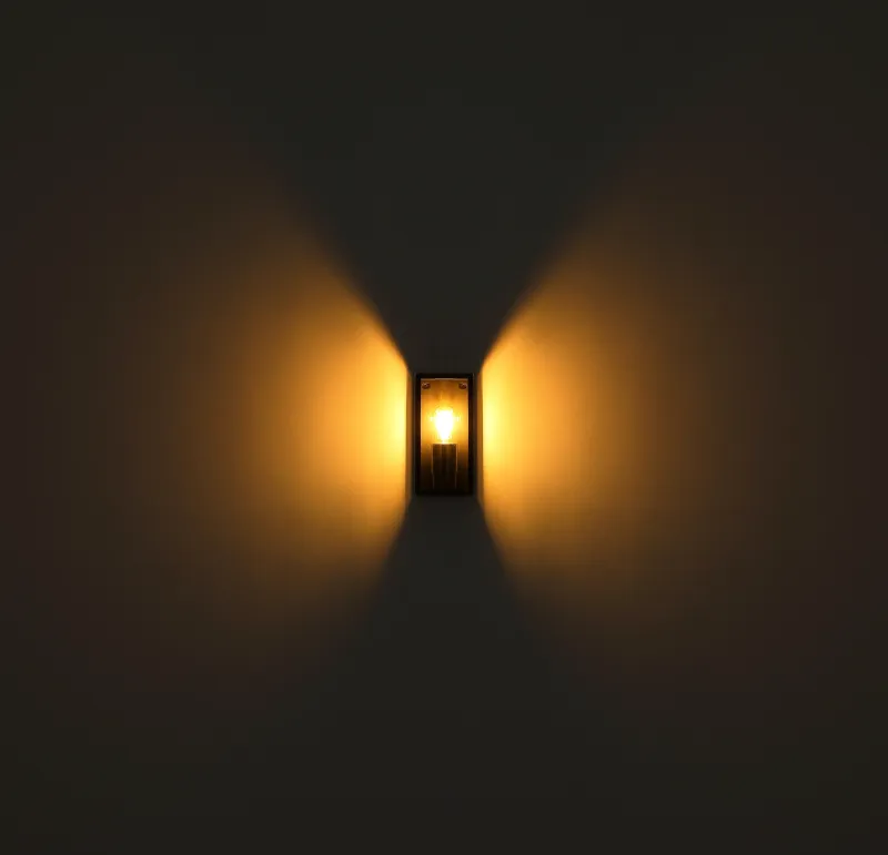 Logana Schwarz außenlampe Von Globo Lighting - Med sin rektangul&auml;ra design och unika ljusspridning kombinerar den stil och funktion.