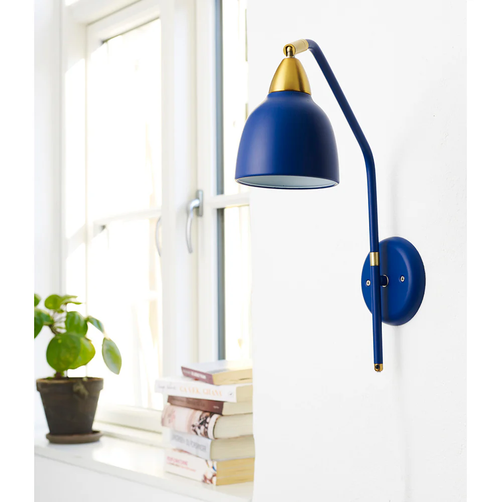 Urban 40cm Blau wandlampe Von Superliving - Die Lampe bietet flexible und anpassbare Beleuchtung f&uuml;r alle Bed&uuml;rfnisse.