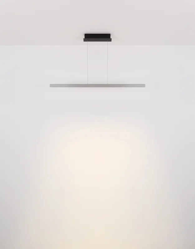 Dentsy 120cm Stahl hängelampe Von Globo Lighting - Med den smidiga touchknappen f&ouml;r av/p&aring; och den stegl&ouml;sa touchdimmern kan du enkelt justera ljusstyrkan efter &ouml;nskem&aring;l.