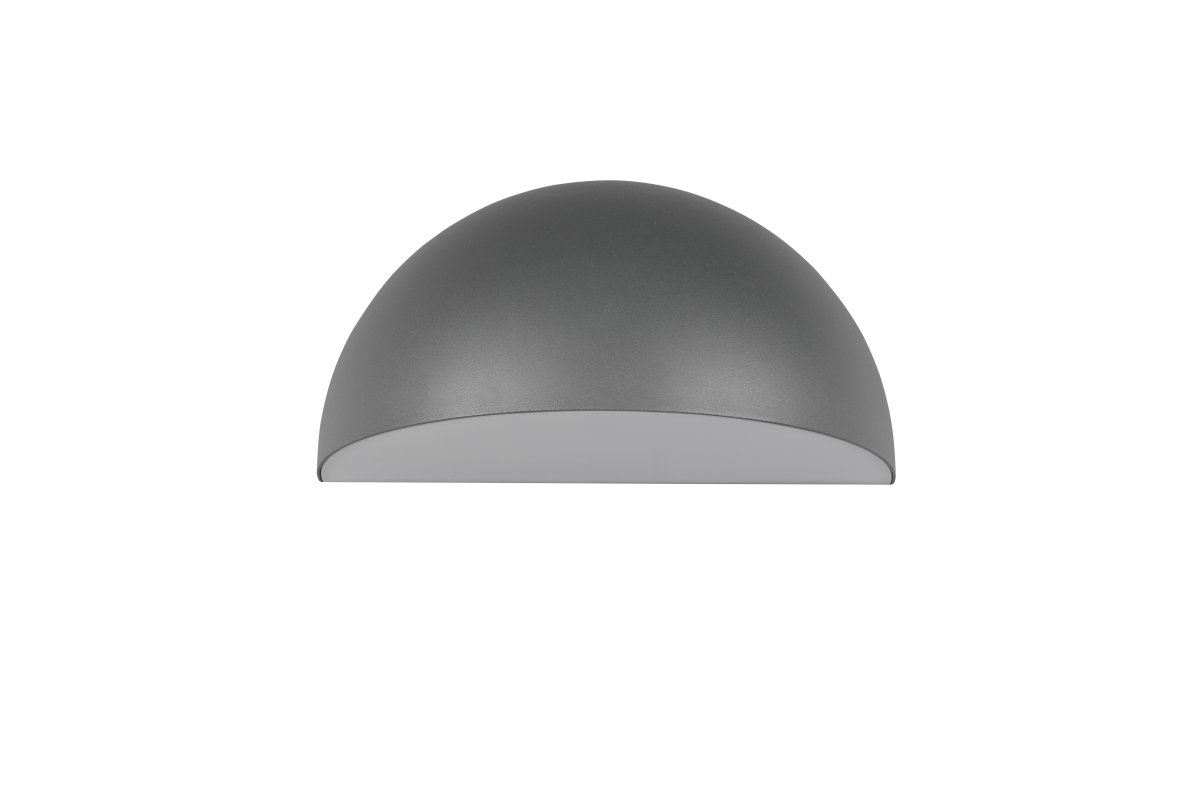 Maas 27cm Anthrazit außenlampe Von Trio Lighting - Maas ist eine stilvolle Wandleuchte mit sanft abgerundeter Form in einem modernen Anthrazit-Schirm.