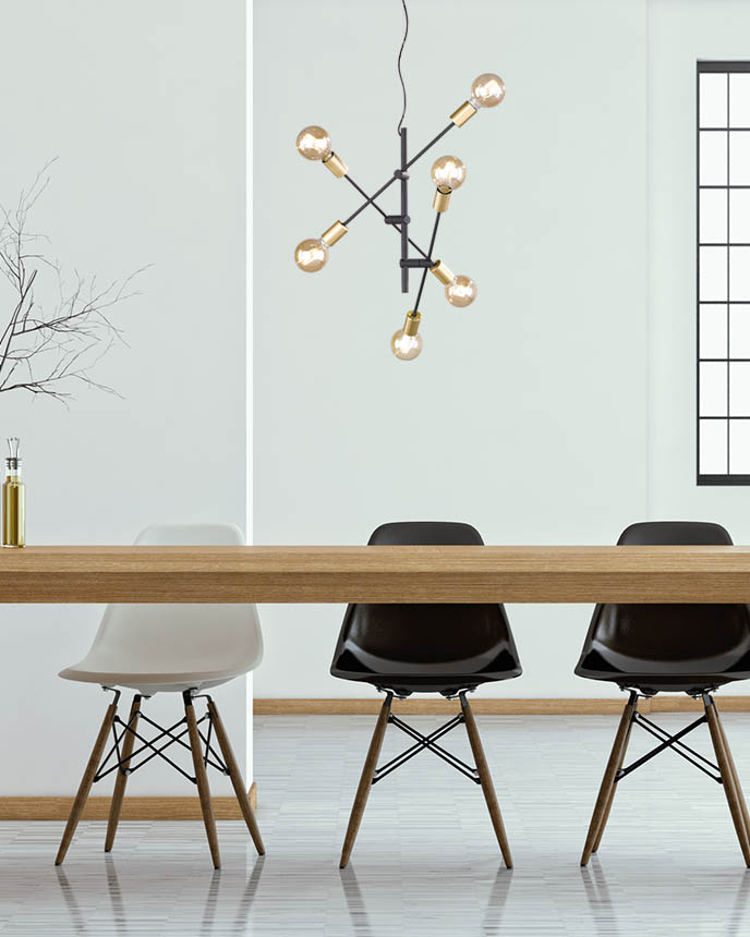 Cross 55cm Schwarz hängelampe Von Trio Lighting - 