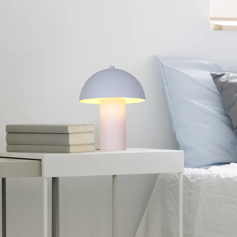 Bert 26cm Weiß tischlampe Von Globo Lighting - Med sin minimalistiska elegans sm&auml;lter bert harmoniskt in i moderna hem och blir en stilfull inredningsdetalj.