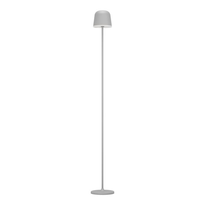 Mannera 140cm Grau tragbare Von Eglo - Mannera ist eine wiederaufladbare Stehleuchte in Grau und Weiß, die modernes Design mit praktischer Touch-Steuerung verbindet.