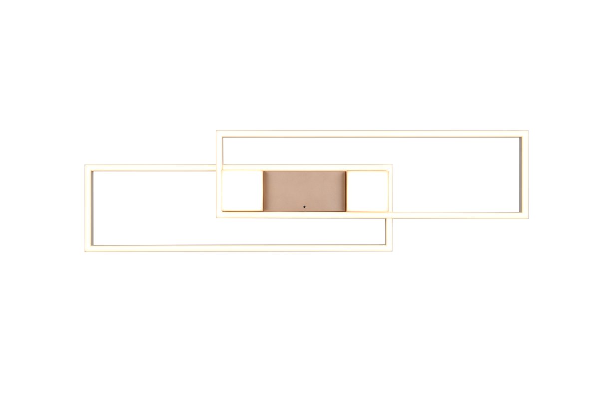 Albany 100cm Kaffee deckenleuchte Von Trio Lighting - Das integrierte Nachtlicht und die Memory-Funktion machen Albany zu einer praktischen und stilvollen Ergänzung für Ihr Zuhause.