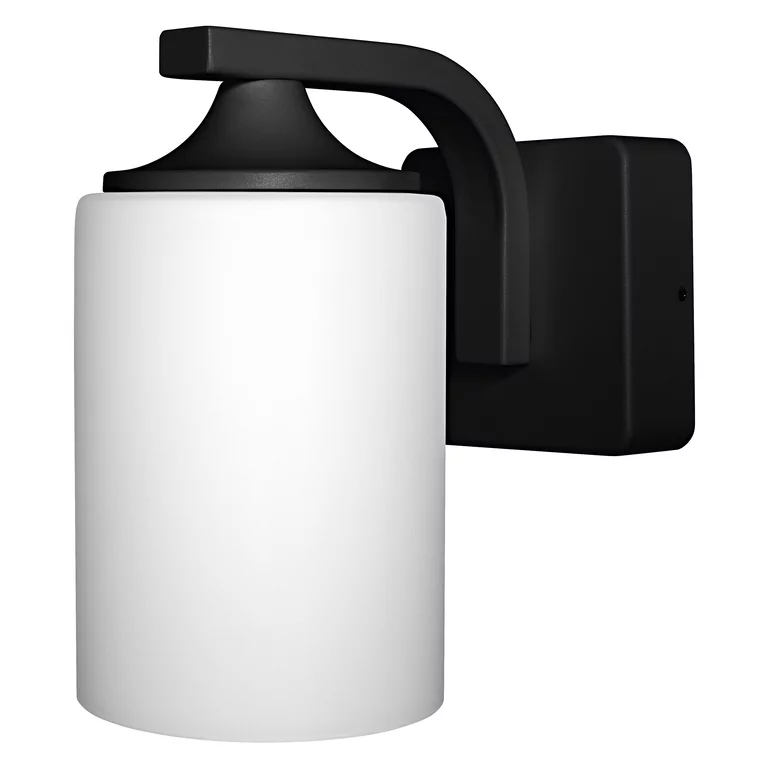 Lantern Cylinder Schwarz außenlampe Von Ledvance - Sie besteht aus Aluminiumdruckguss f&uuml;r hohe Haltbarkeit und verf&uuml;gt &uuml;ber einen Diffusor aus geh&auml;rtetem Milchglas, der f&uuml;r ein weiches und angenehmes Licht sorgt.