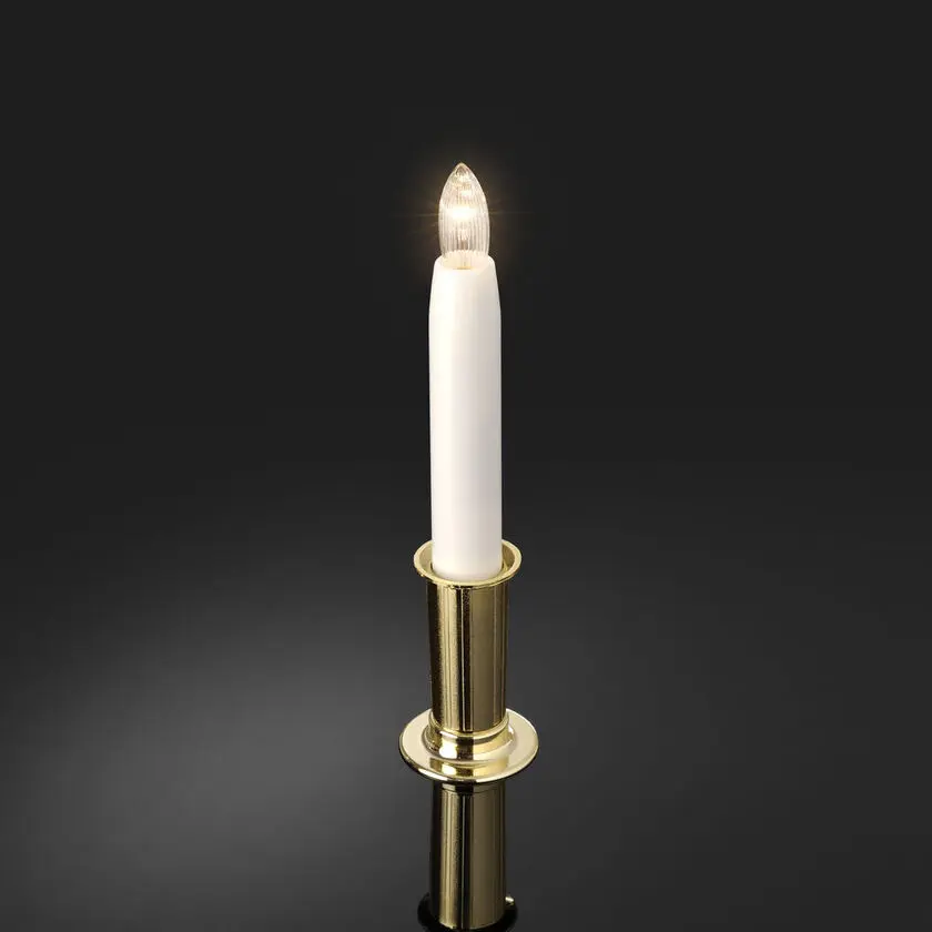 Lucia-Handkerze Gold Von Konstsmide - Perfekt zum Luciatag oder als stimmungsvolle Dekoration im Zuhause.