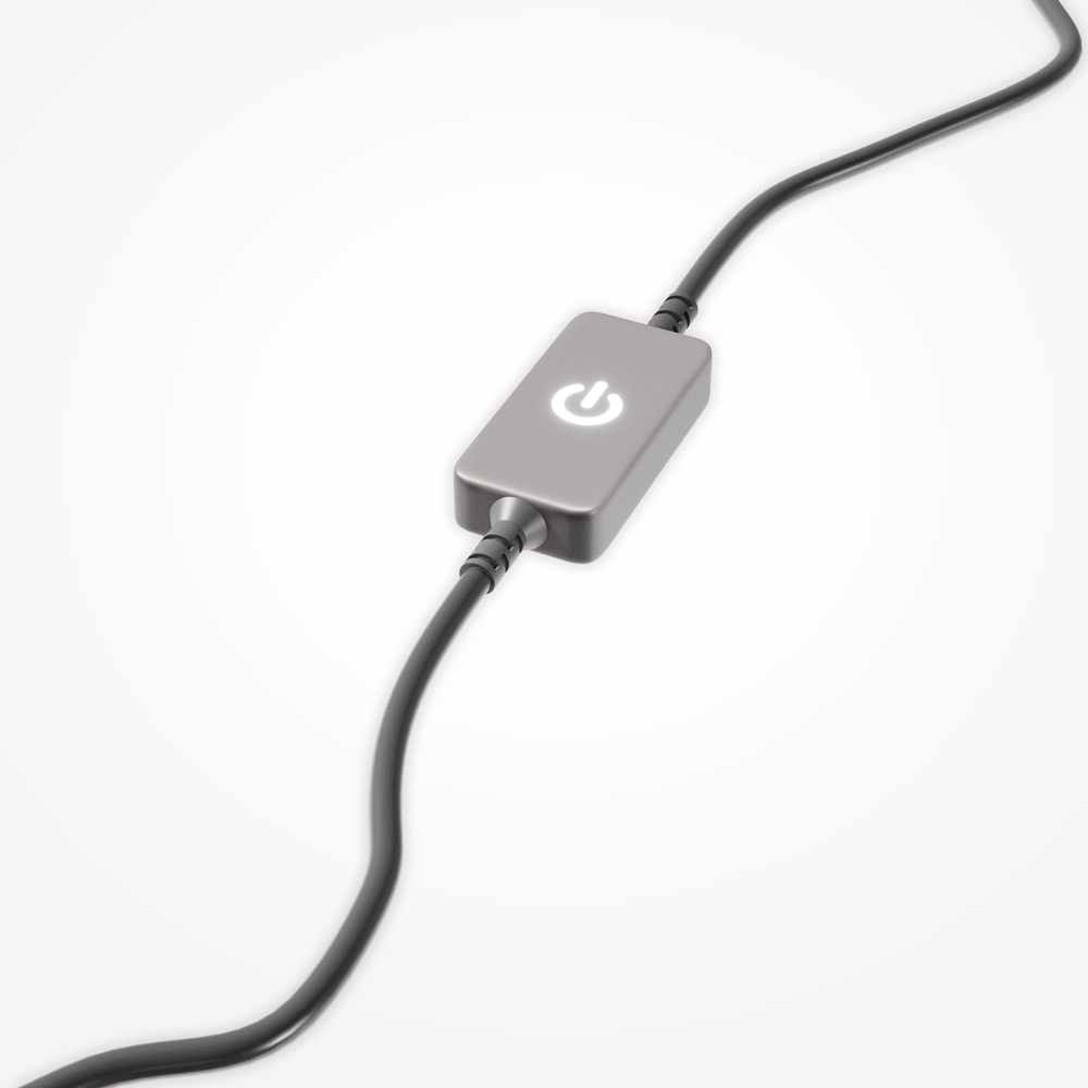 Mangata 30cm Transparent tischlampe Von Maytoni - Die Leuchte ist mit einem Dimmer am Kabel ausgestattet, sodass Sie die Helligkeit ganz einfach regulieren k&ouml;nnen &ndash; von stimmungsvoller Beleuchtung bis hin zu funktionalem Arbeitslicht.