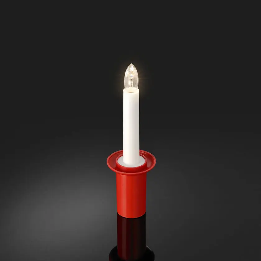 Lucia-Handkerze ROT Von Konstsmide - Perfekt zum Luciatag oder als stimmungsvolle Dekoration im Zuhause.