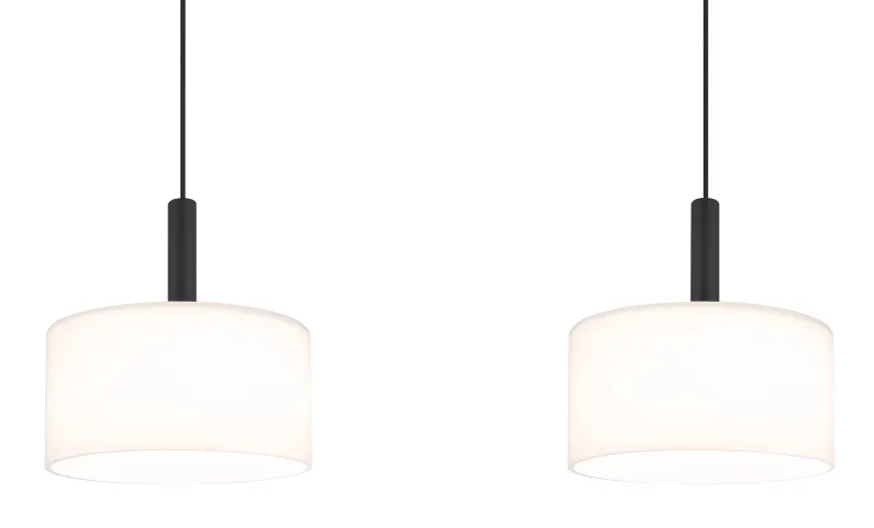 Trenton 96cm Weiß hängelampe Von Globo Lighting - Denna takpendel &auml;r idealisk f&ouml;r matsalar och k&ouml;k, d&auml;r den skapar en inbjudande atmosf&auml;r och ett stilrent uttryck.