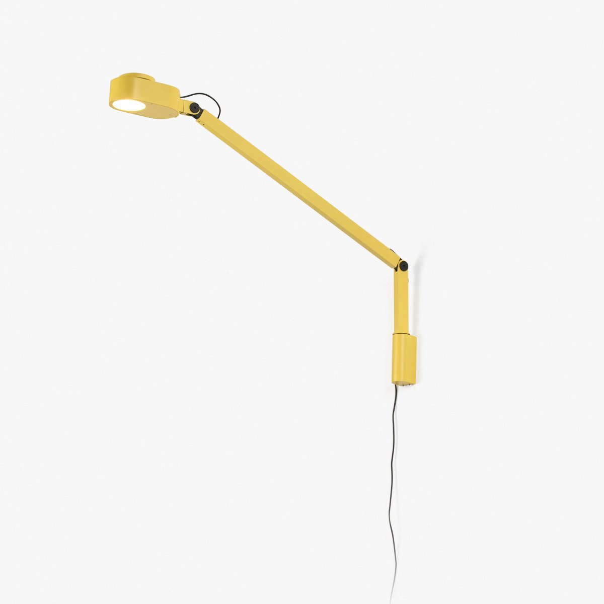 Inviting 86cm Gelb wandlampe Von Faro Barcelona - Inviting ist eine gelbe Wandleuchte mit verstellbarem Arm, die optimalen Lichtkomfort beim Lesen, Arbeiten oder Lernen bietet.