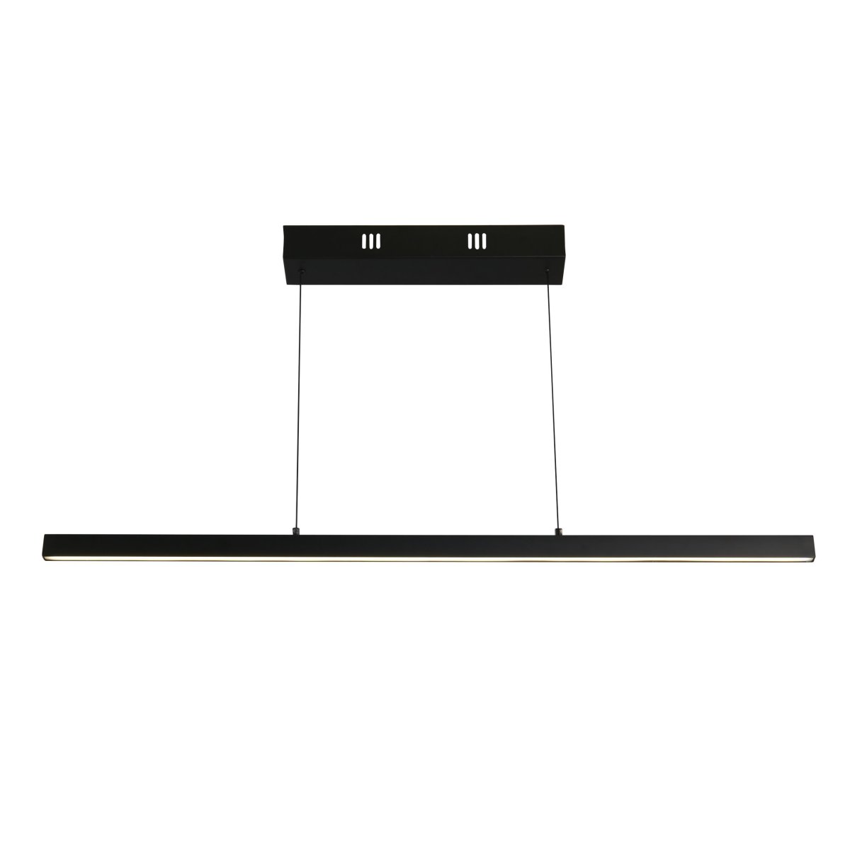 Layla 102cm Schwarz hängelampe Von Searchlight - Die Hängelampe Layla wurde mit Sorgfalt entworfen und verfügt über eine Gestensteuerungstechnologie, die Funktion und Eleganz vereint.