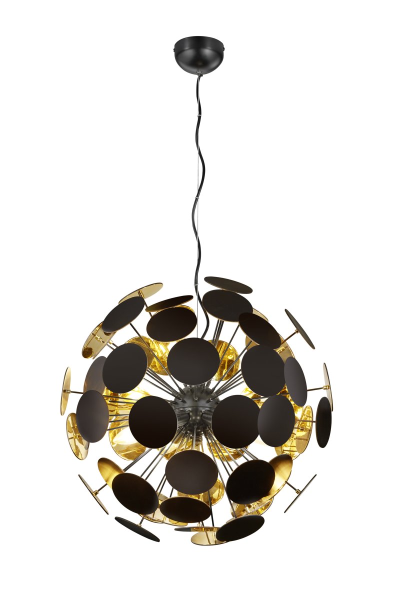 Discalgo Ø54 Schwarz hängelampe Von Trio Lighting - Das auffällige Design der Pendelleuchte ist garantiert ein echter Hingucker!